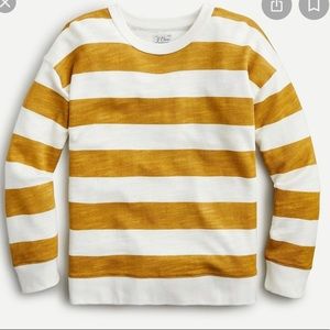 J.Crew Vintage Terry Relaxed Fit Pullover Rugby Stripe: Small (EUC)